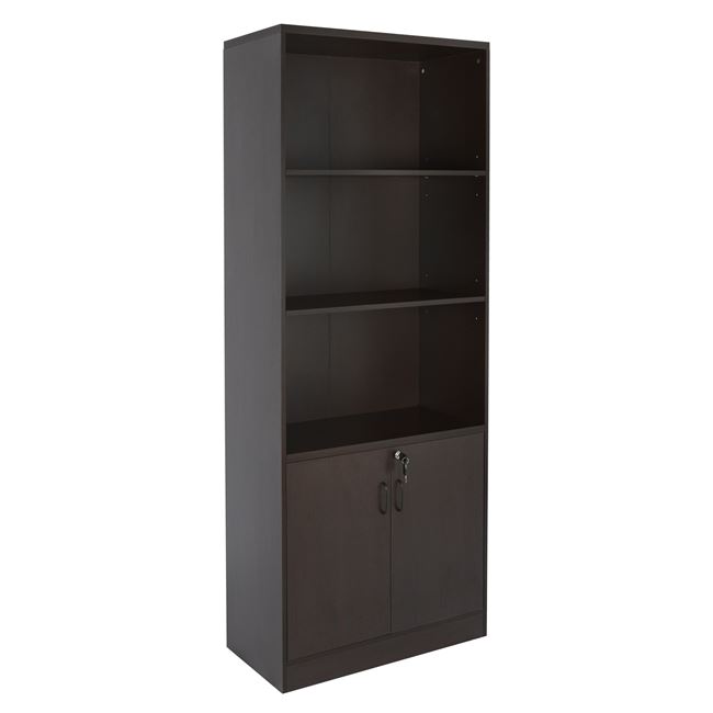 Βιβλιοθήκη γραφείου σε χρώμα βέγγε 80x40x200