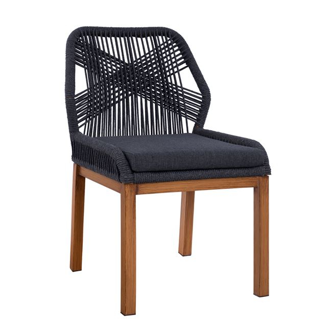 Καρέκλα “BAMBOO LOOK” αλουμινίου σε χρώμα μπεζ-γκρι 56x58x82,5