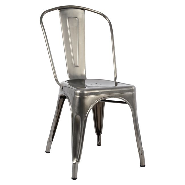 Καρέκλα “MELITA” μεταλλική σε χρώμα natural 45x47x85