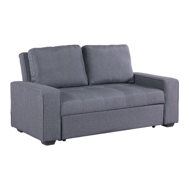 Καναπές κρεβάτι υφασμάτινος σε γκρι χρώμα 176x102x91