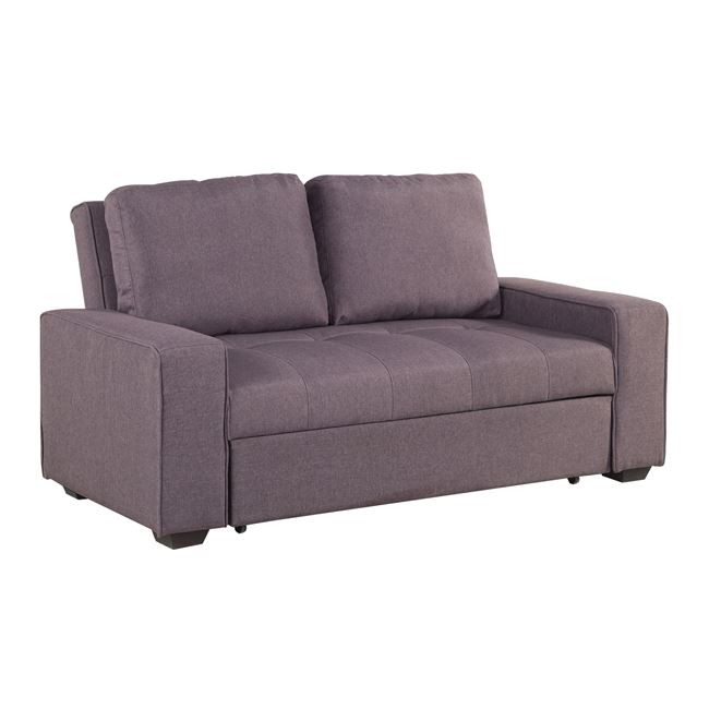 Καναπές κρεβάτι υφασμάτινος σε καφέ χρώμα 176x102x91