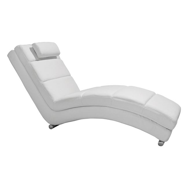 Ανάκλινδρο “RELAX” από PU σε χρώμα λευκό 185x62x90