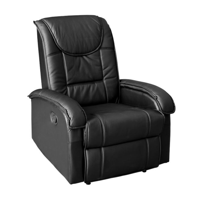 Πολυθρόνα μασάζ “RELAX” από PU σε χρώμα μαύρο 80x96x97