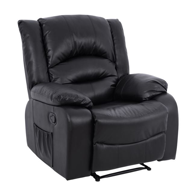 Πολυθρόνα μασάζ “COMFORT RELAX” από PU σε χρώμα μαύρο 92x95x98