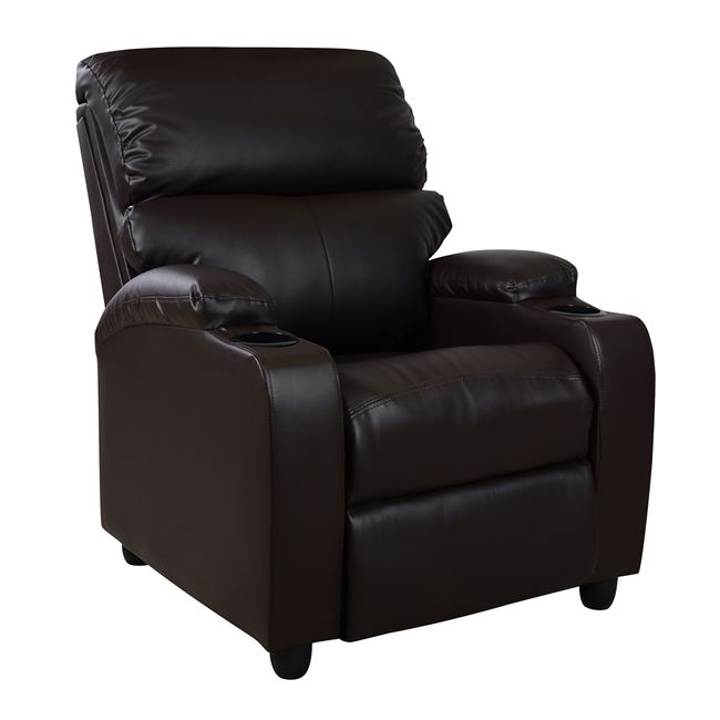 Πολυθρόνα μασάζ “COMFORT RELAX” από PU σε χρώμα καφέ 80x95x103