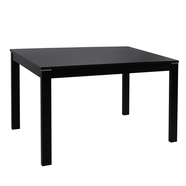 Τραπέζι ανοιγόμενο από μασίφ ξύλο/mdf σε χρώμα βέγγε 120+(30)x80x75