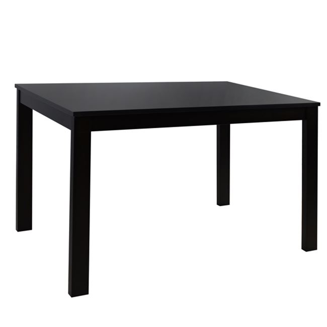 Τραπέζι από μασίφ ξύλο/mdf σε χρώμα βέγγε 120x80x75