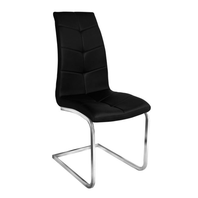 Καρέκλα «JULIA» μεταλλική/PU σε χρώμα μαύρο 42x60x101
