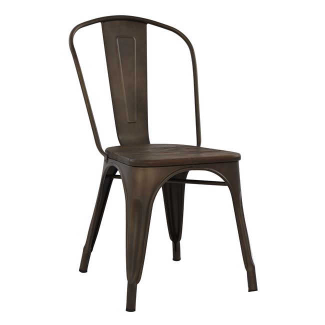 Καρέκλα “MELITA” μεταλλική σε χρώμα rusty 45x49x83