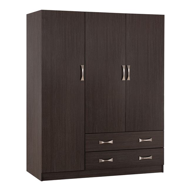 Ντουλάπα “CARLY” τρίφυλλη σε χρώμα ζεμπράνο 150x55x180