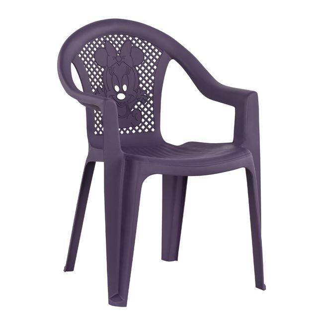 Καρέκλα παιδική από PP σε χρώμα μωβ 37,5x35x53,5