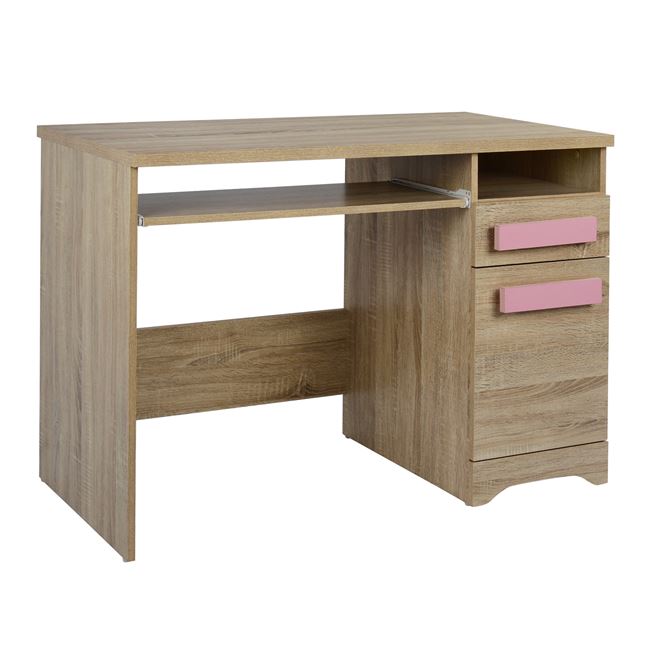 Γραφείο “PLAYROOM” από χρώμα σονόμα/ροζ 110x55x76,5