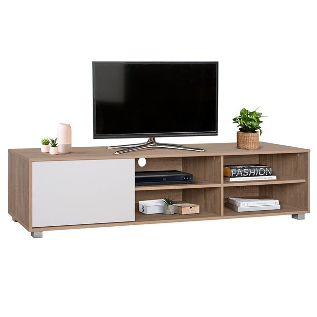 Έπιπλο τηλεόρασης σε χρώμα σονόμα/λευκό 180x40x41