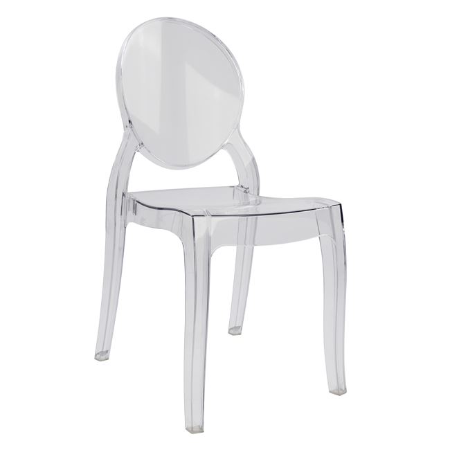 Καρέκλα “ARAMIS” ακρυλική σε χρώμα διάφανο 42,5x52x89,5