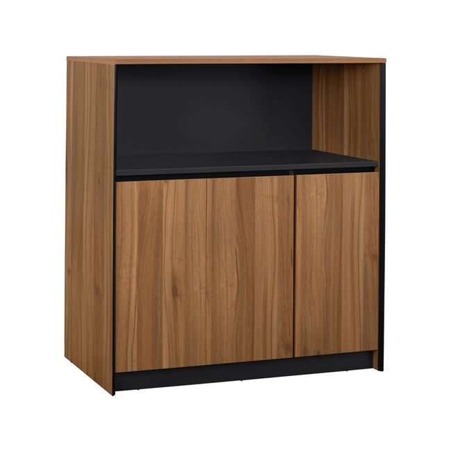 Ντουλάπι γραφείου “SUPREME” σε χρώμα γκρι/μελί 120x40x120