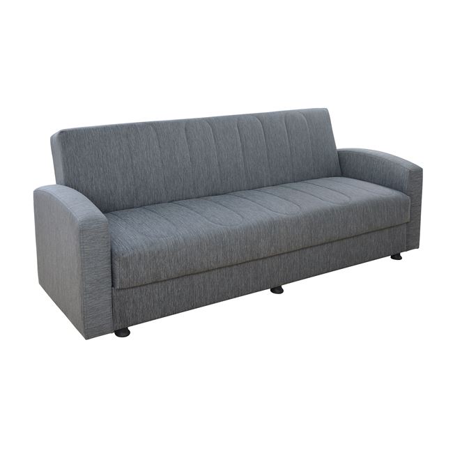 Καναπές κρεβάτι “DIMOS” τριθέσιος από ύφασμα σε χρώμα γκρι 220x77x83