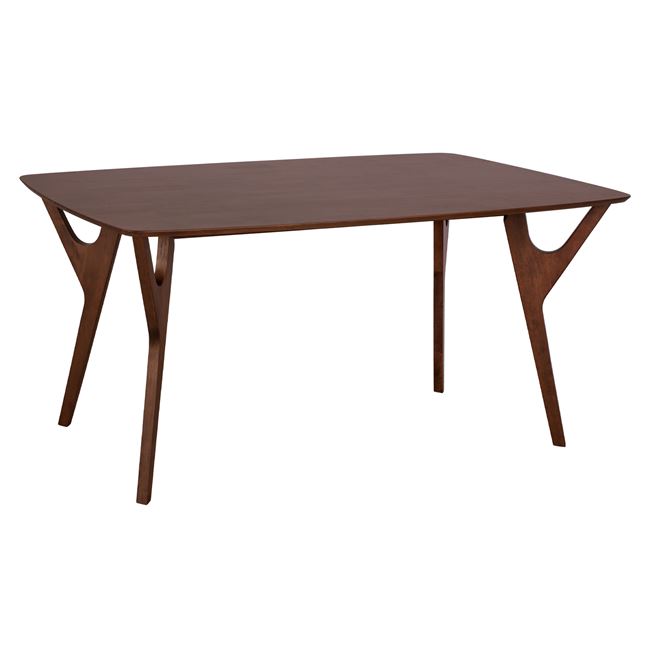 Τραπέζι “HAGEN” από ξύλο σε χρώμα καρυδί 180x90x75