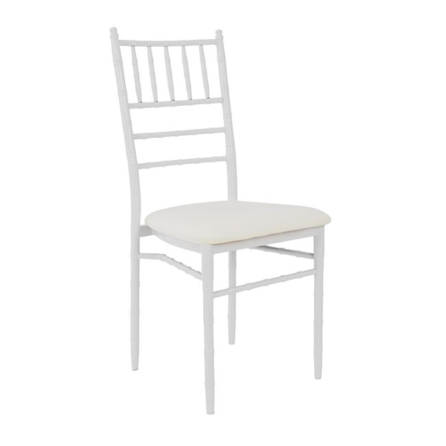 Καρέκλα “JENNY” από μέταλλο σε χρώμα λευκό 42x47x92
