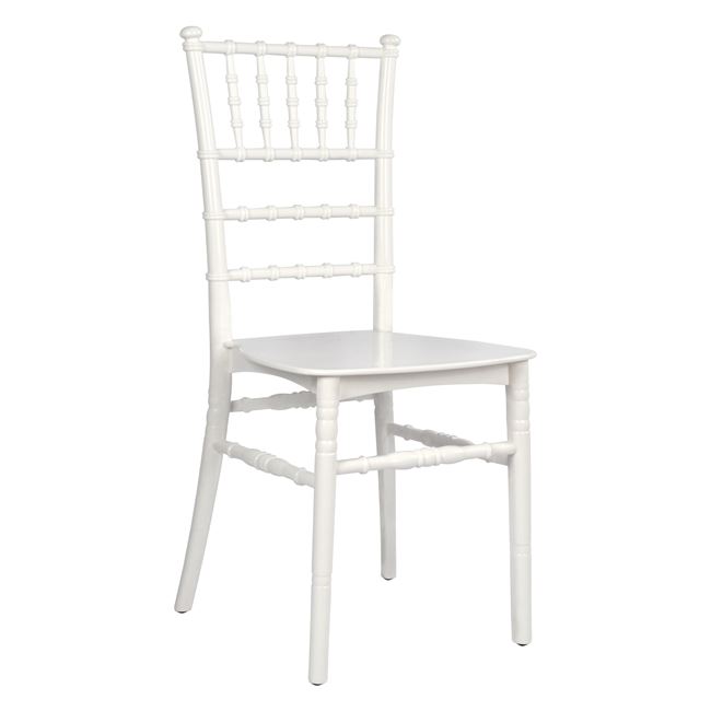 Καρέκλα “TIFFANY” από PP σε χρώμα λευκό 40,5×46,5×91,5