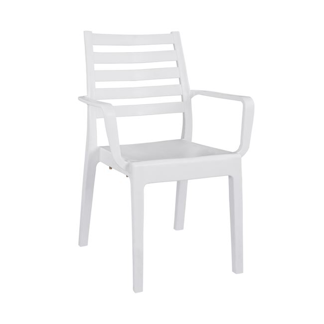 Πολυθρόνα κήπου “XL JARDIN” σε χρώμα λευκό 58x53x84