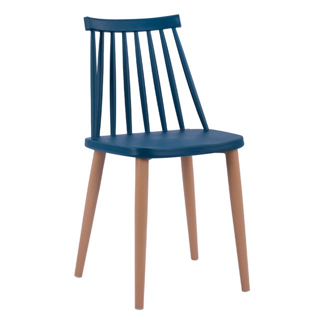 Καρέκλα “VANESSA” από μέταλλο/PP σε χρώμα μπλε 43×46,5×82
