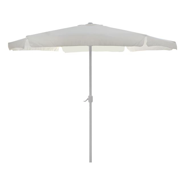 Ομπρέλα “XUAN” από αλουμίνιο/ύφασμα σε λευκό/μπεζ χρώμα Φ300×250