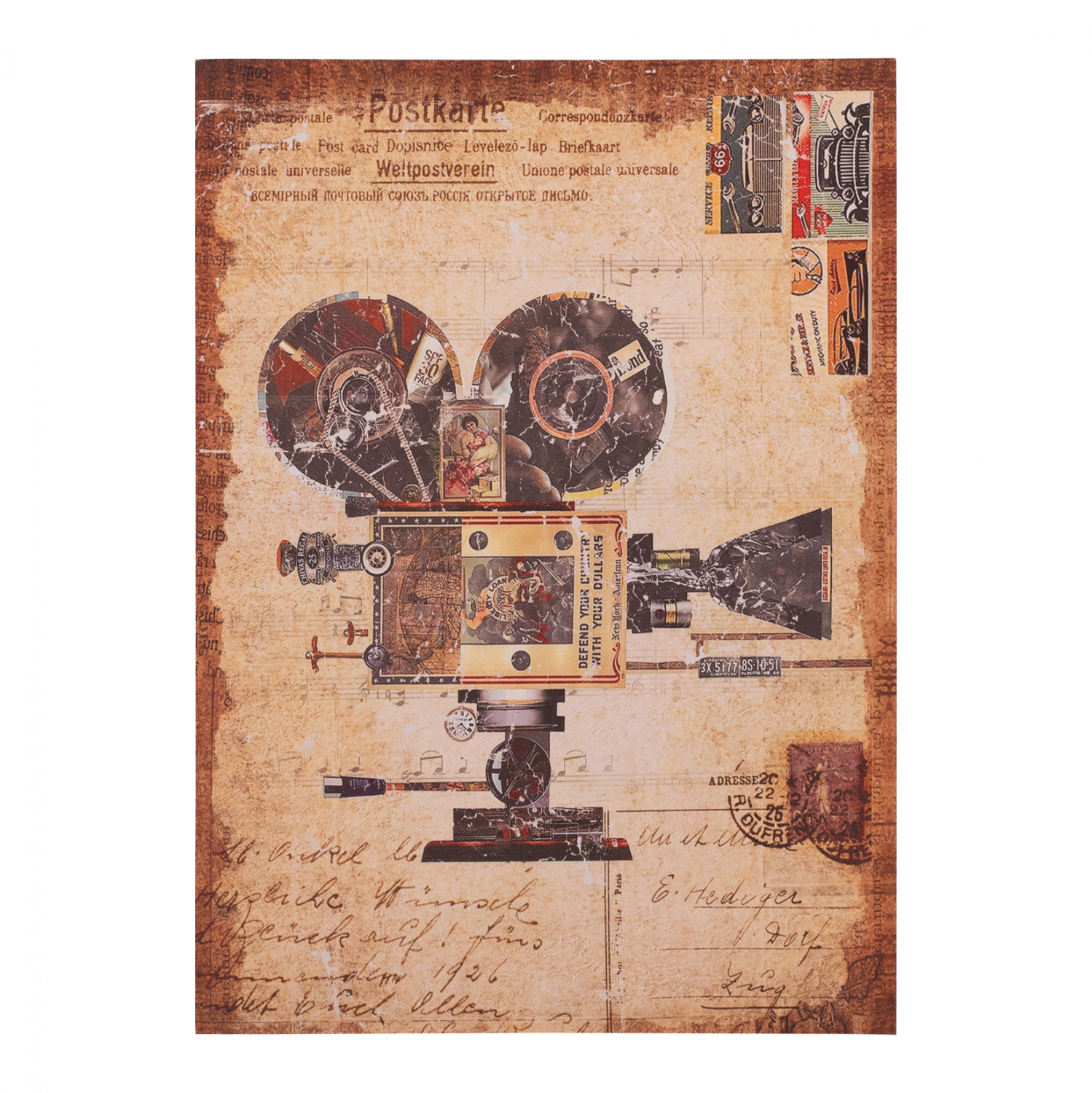 Πίνακας “OLD CAMERA” από καμβά πολύχρωμος 50×70