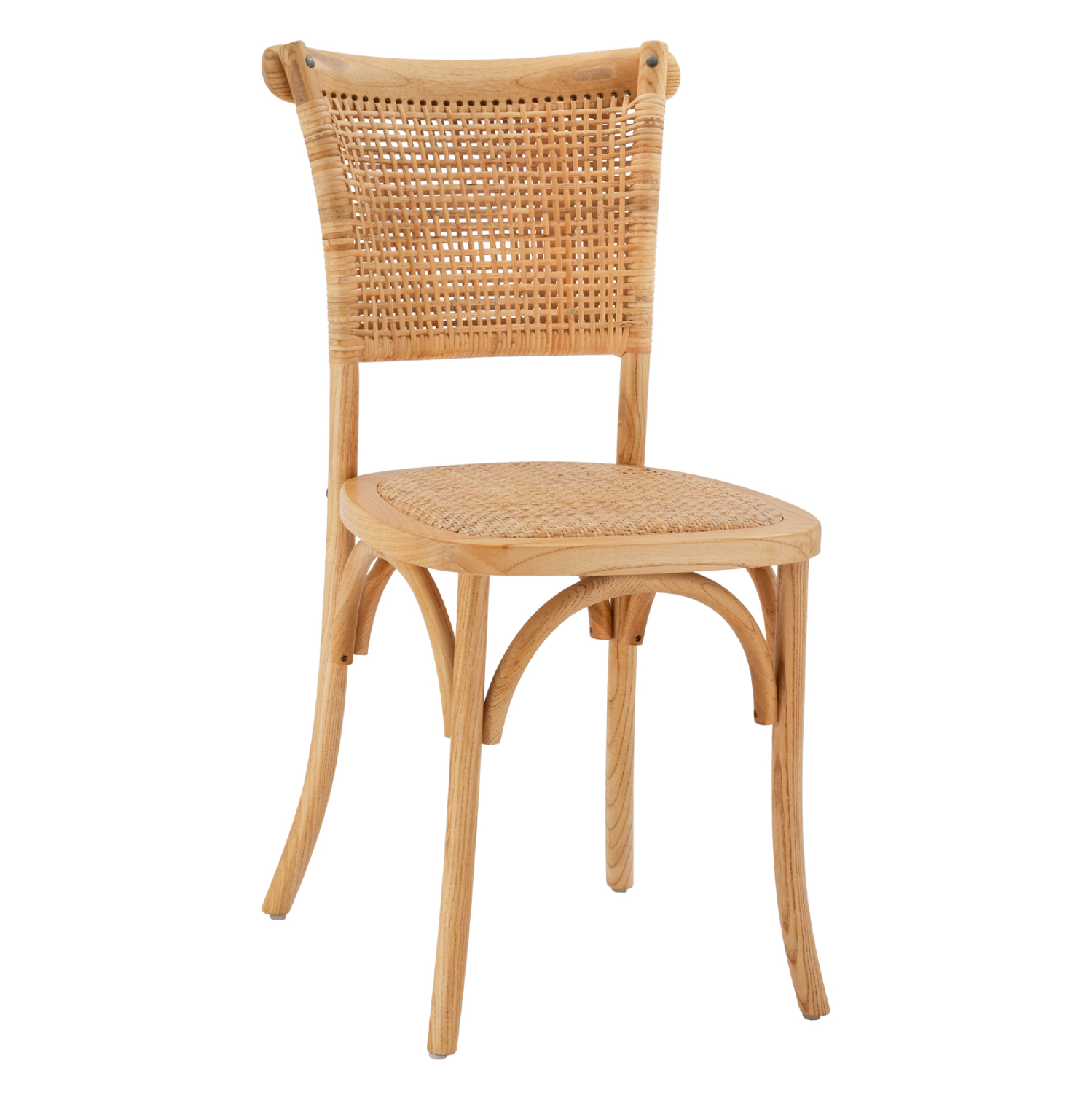 Καρέκλα “LIBERTY” από ξύλο rattan σε φυσικό χρώμα 49x54x89