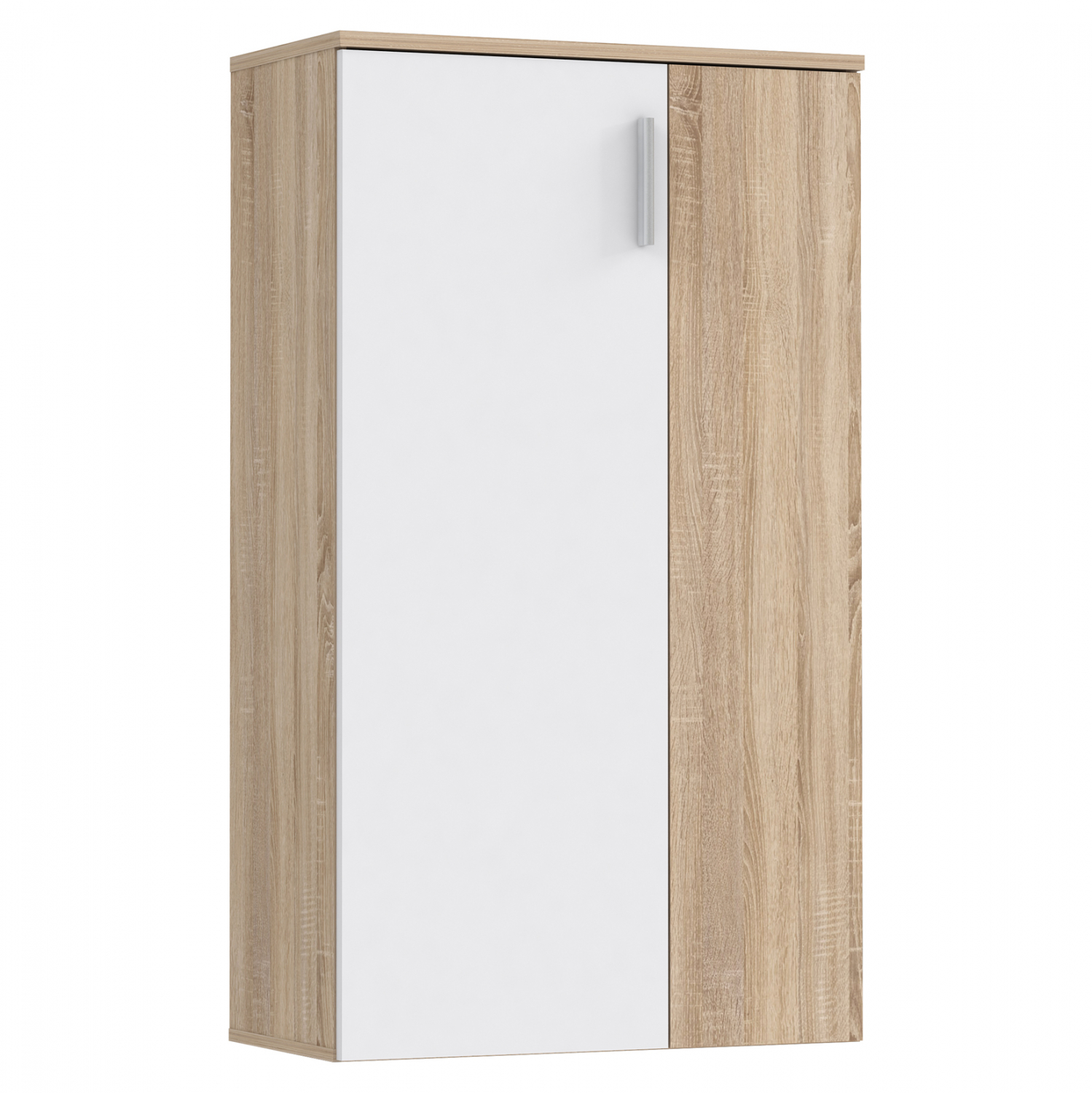 Παπουτσοθήκη-ντουλάπι σε χρώμα σονόμα/λευκό 68,9×34,1×120,4