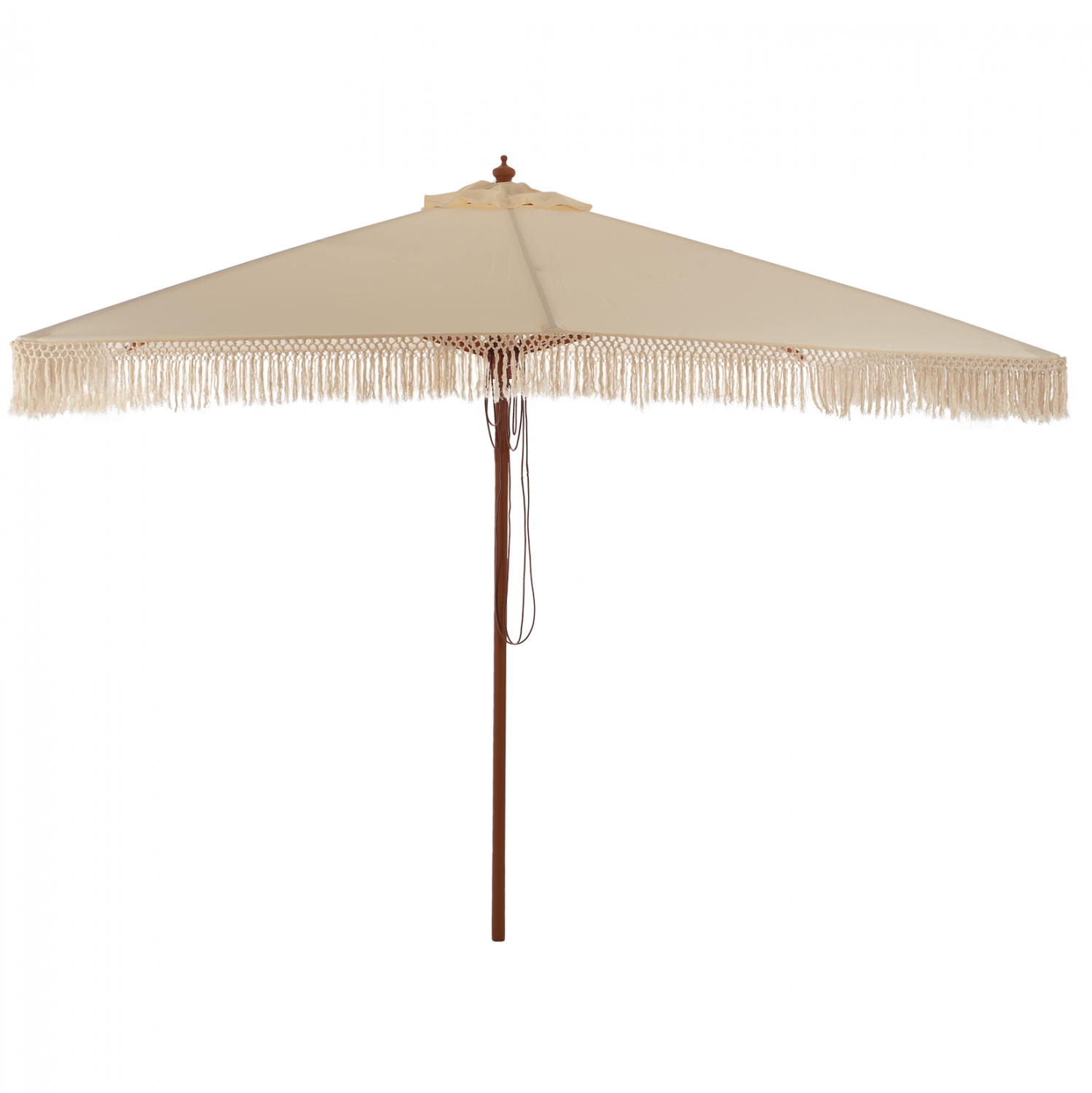 Ομπρέλα επαγγελματική “WAGNER” από ξύλο/ύφασμα σε μπεζ χρώμα Φ300×250