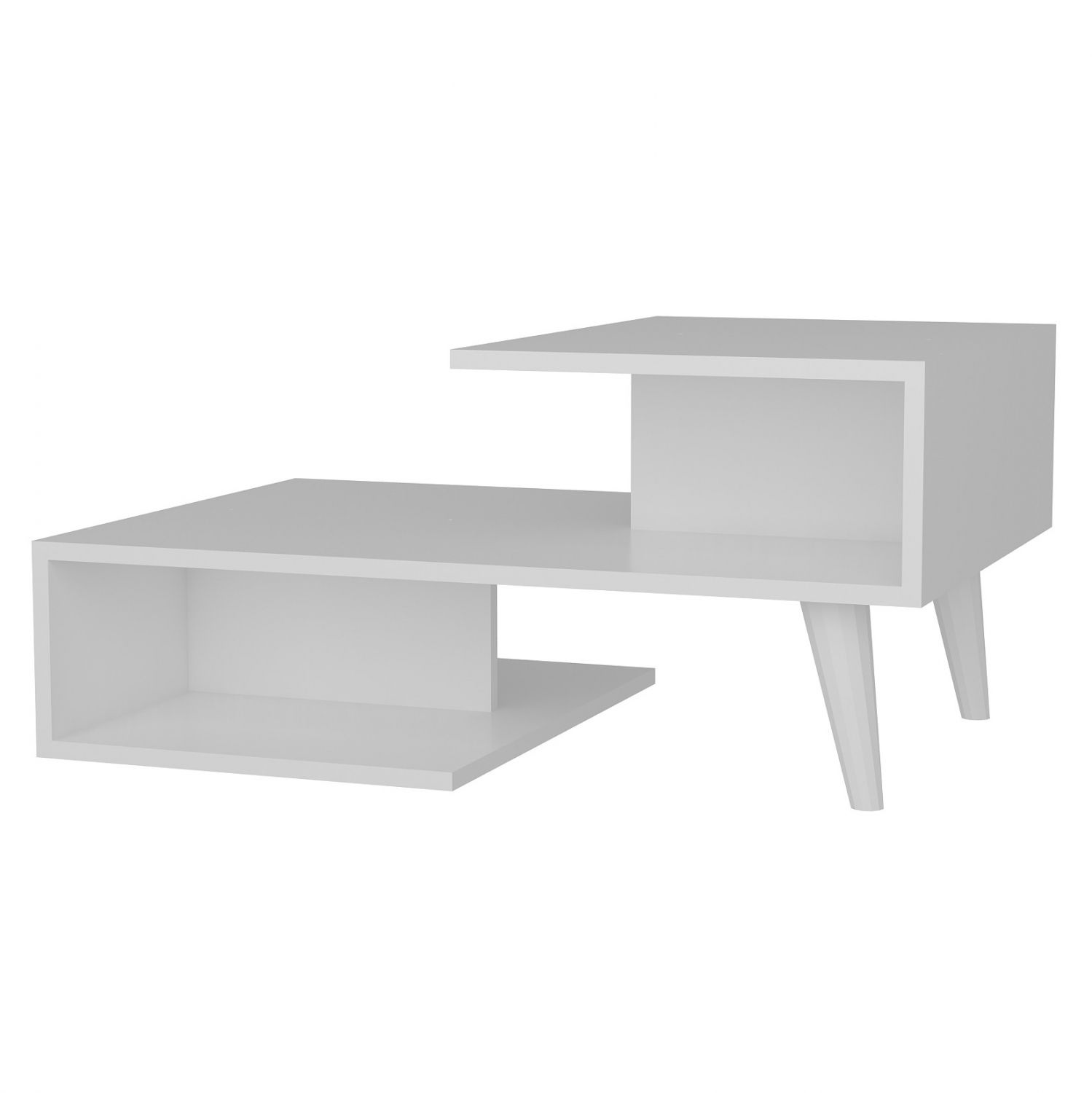 Τραπέζι σαλονιού “ASHER” σε λευκό χρώμα 90x60x21.8