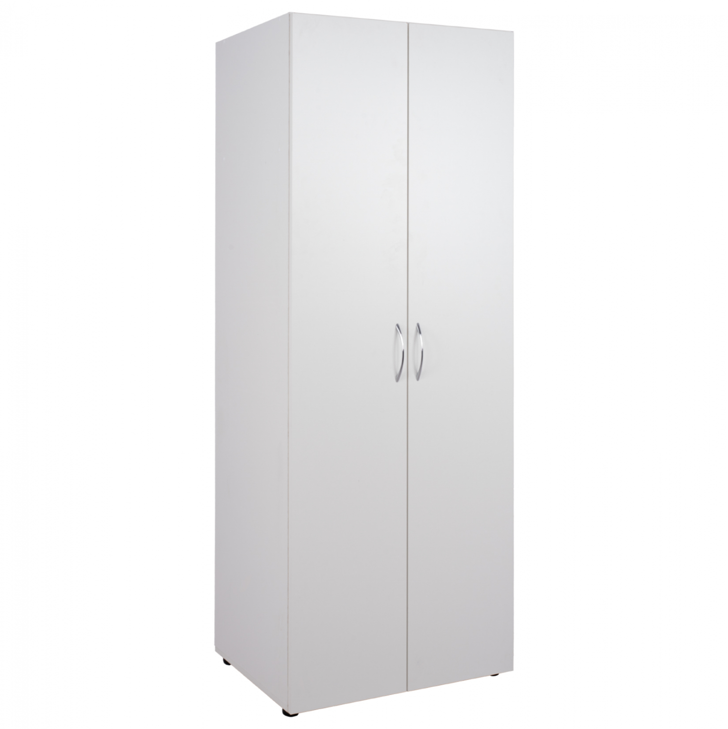 Ντουλάπα “DEVON” δίφυλλη σε άσπρο χρώμα 70x57x182