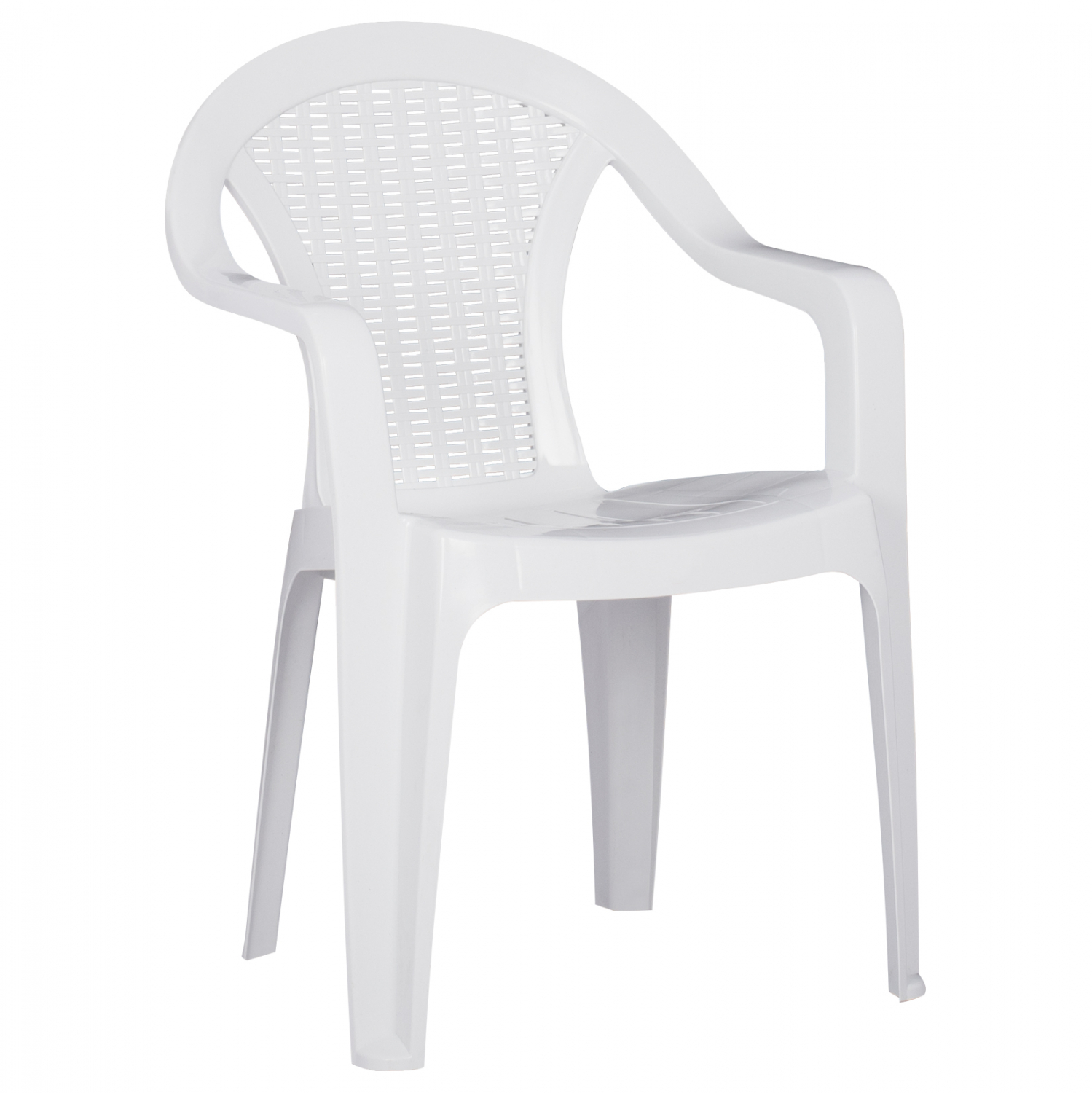 Πολυθρόνα από PP σε λευκό χρώμα 56x42x78