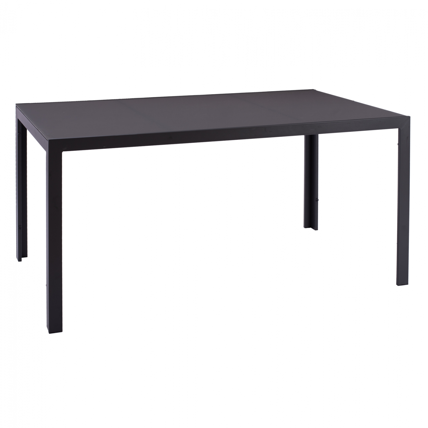 Τραπέζι “OFER” από μέταλλο/γυαλί σε γκρι χρώμα 150x90x75