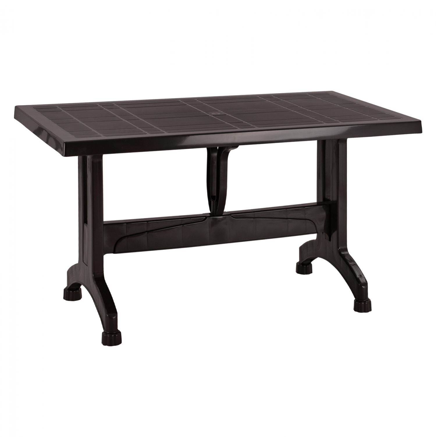 Τραπέζι από PP σε καφέ χρώμα 120x70x74