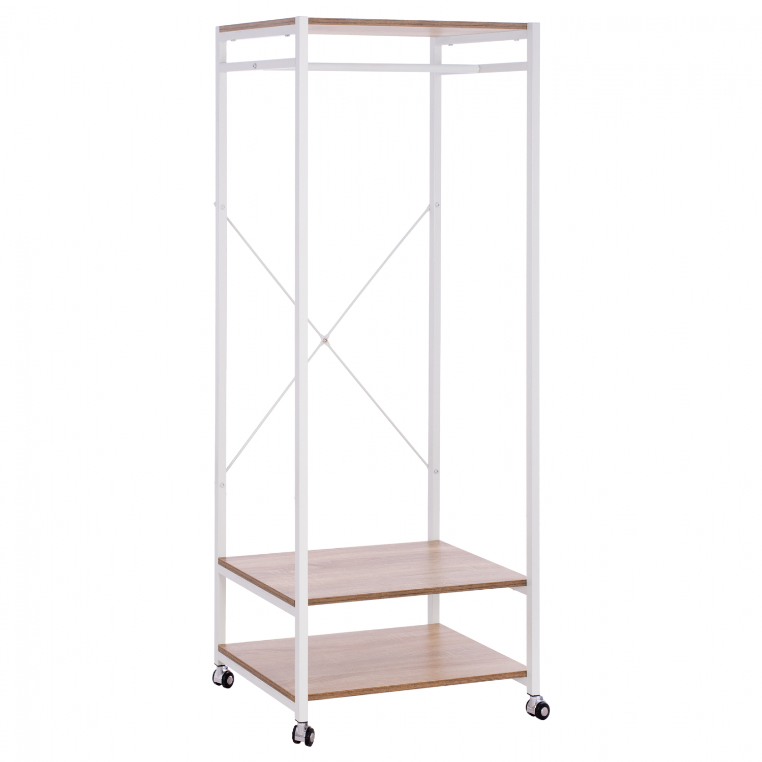 Έπιπλο εισόδου “NOVALIE” σε sonoma/λευκό χρώμα 60x40x155