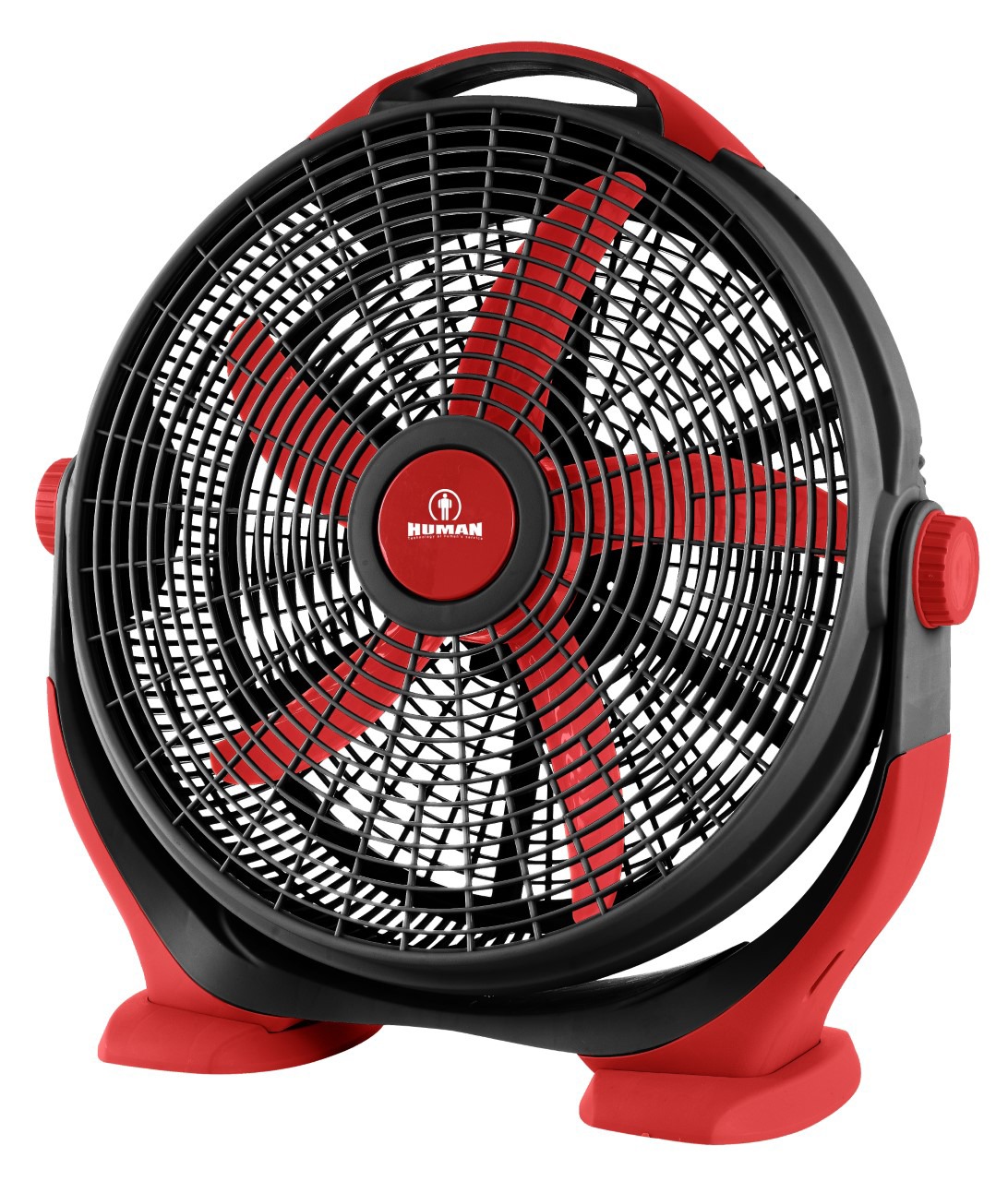 Ανεμιστήρας δαπέδου BOX FAN σε μαύρο/κόκκινο χρώμα 85W Φ50