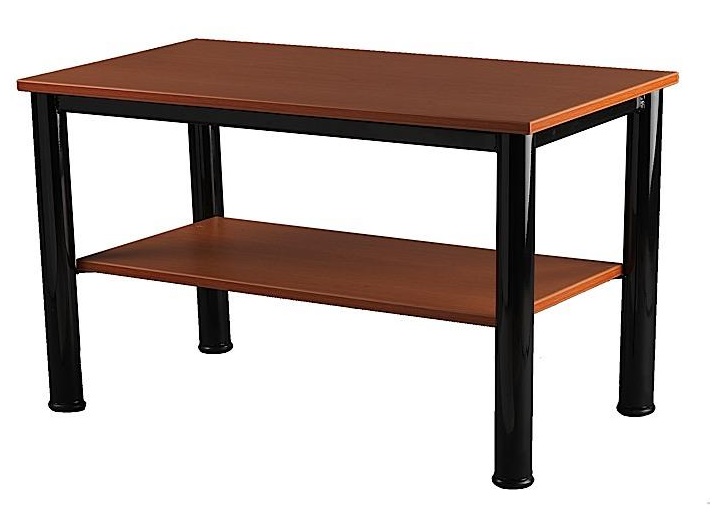 Τραπέζι δίπατο μεταλλικό σε χρώμα καφέ 45x80