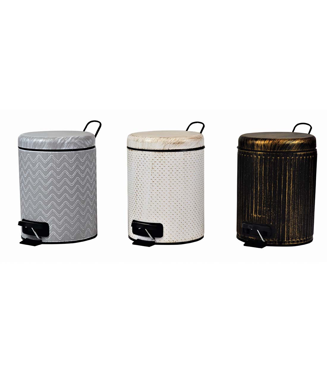 Πεντάλ “CLASSIC” μεταλλικό σε χρώμα inox 5lit