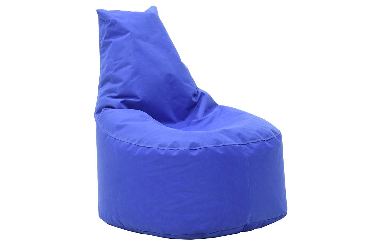 Πουφ πολυθρόνα “NORM” υφασμάτινο σε χρώμα μπλε 65x55x75