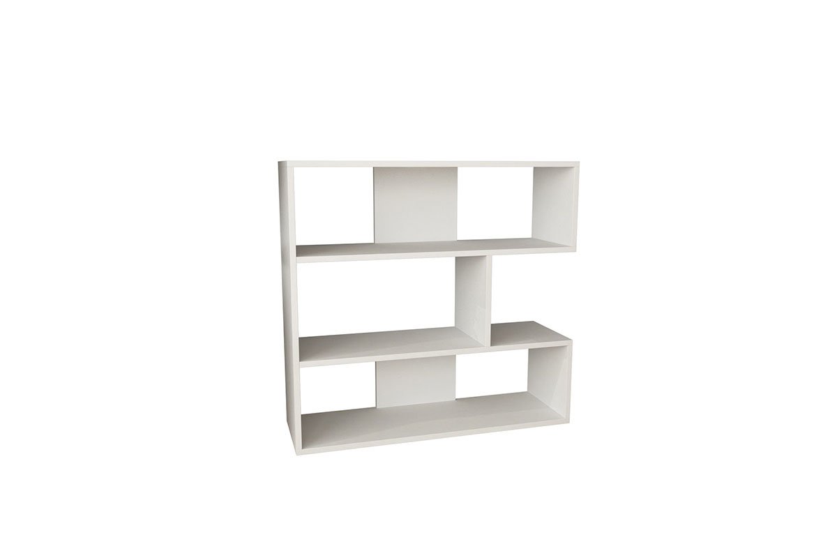 Βιβλιοθήκη «MOLLY N.1» σε χρώμα λευκό 94x30x94