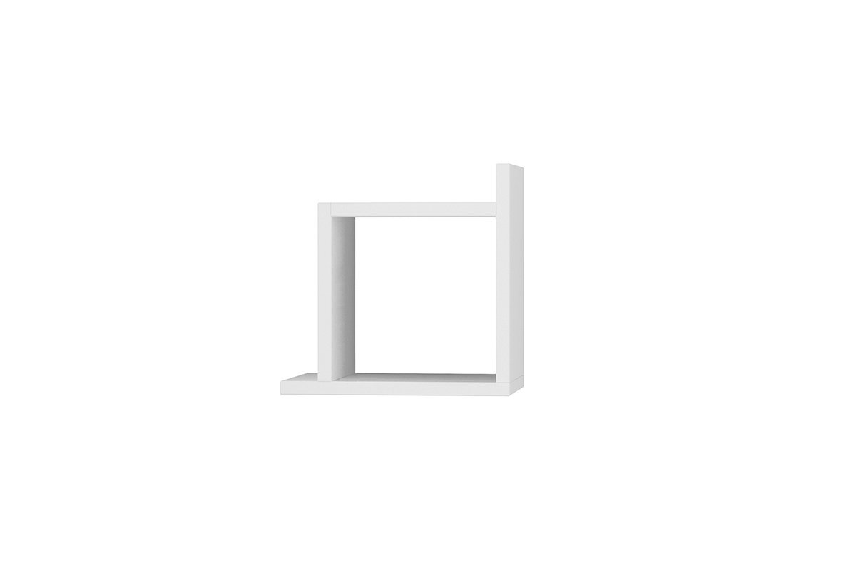 Eπιτοίχιο ράφι “KUTU” σε χρώμα λευκό 30x22x30