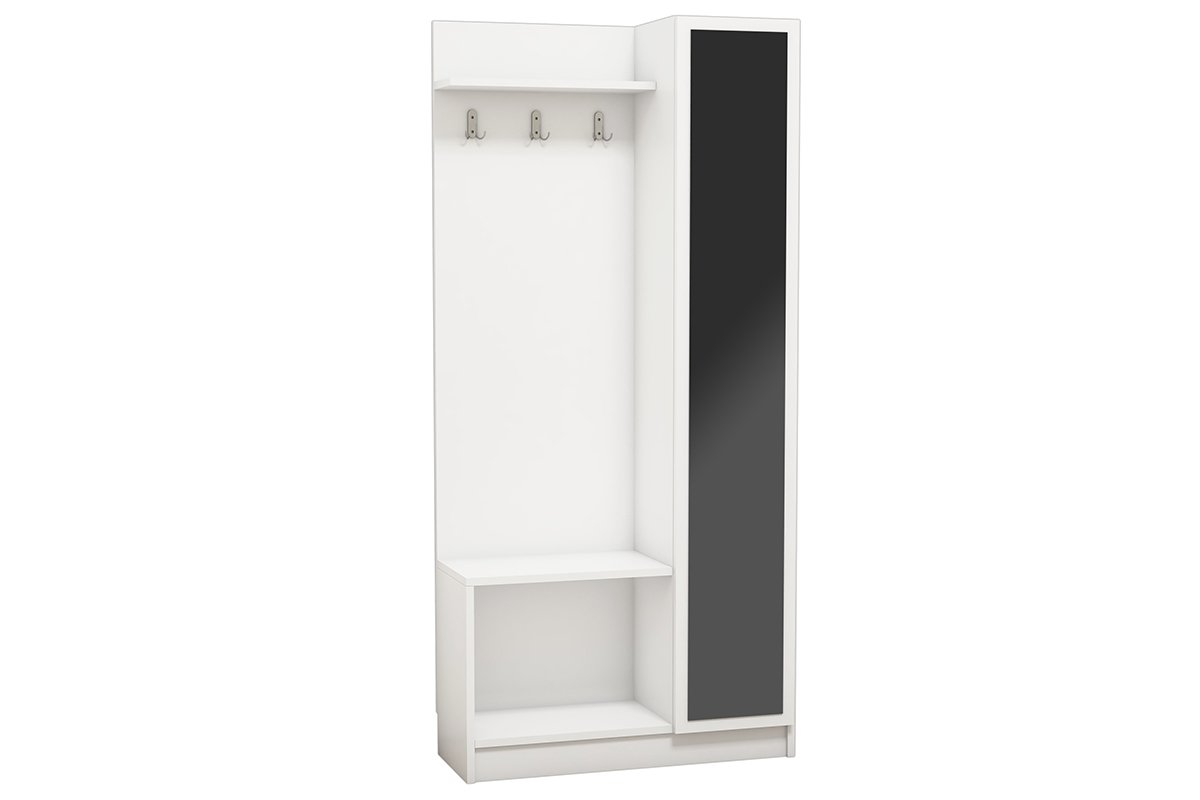 Έπιπλο εισόδου «ORION COAT» σε χρώμα λευκό 80x32x173