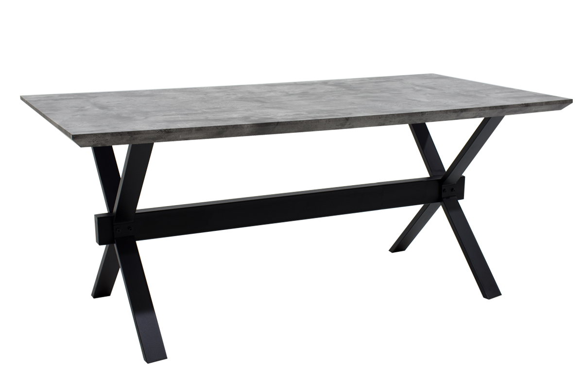 Τραπέζι “EVORA” ορθογώνιο σε χρώμα γκρι 180x90x75