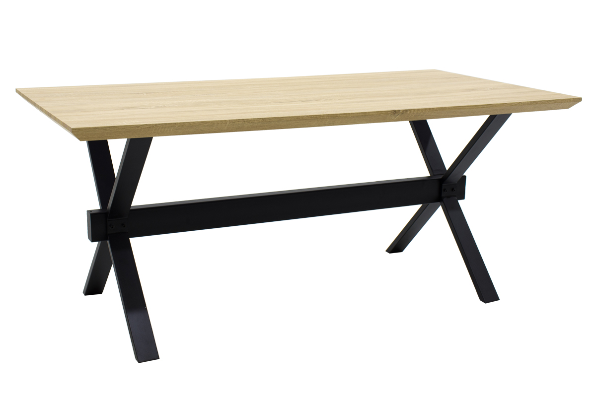 Τραπέζι «EVORA» ορθογώνιο σε χρώμα σονόμα 180x90x75