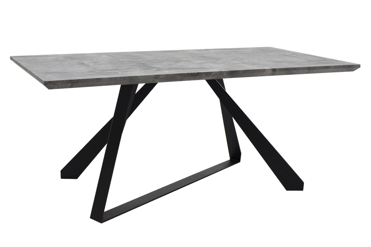 Τραπέζι «SOHO» ορθογώνιο σε χρώμα γκρι cement 180x90x75