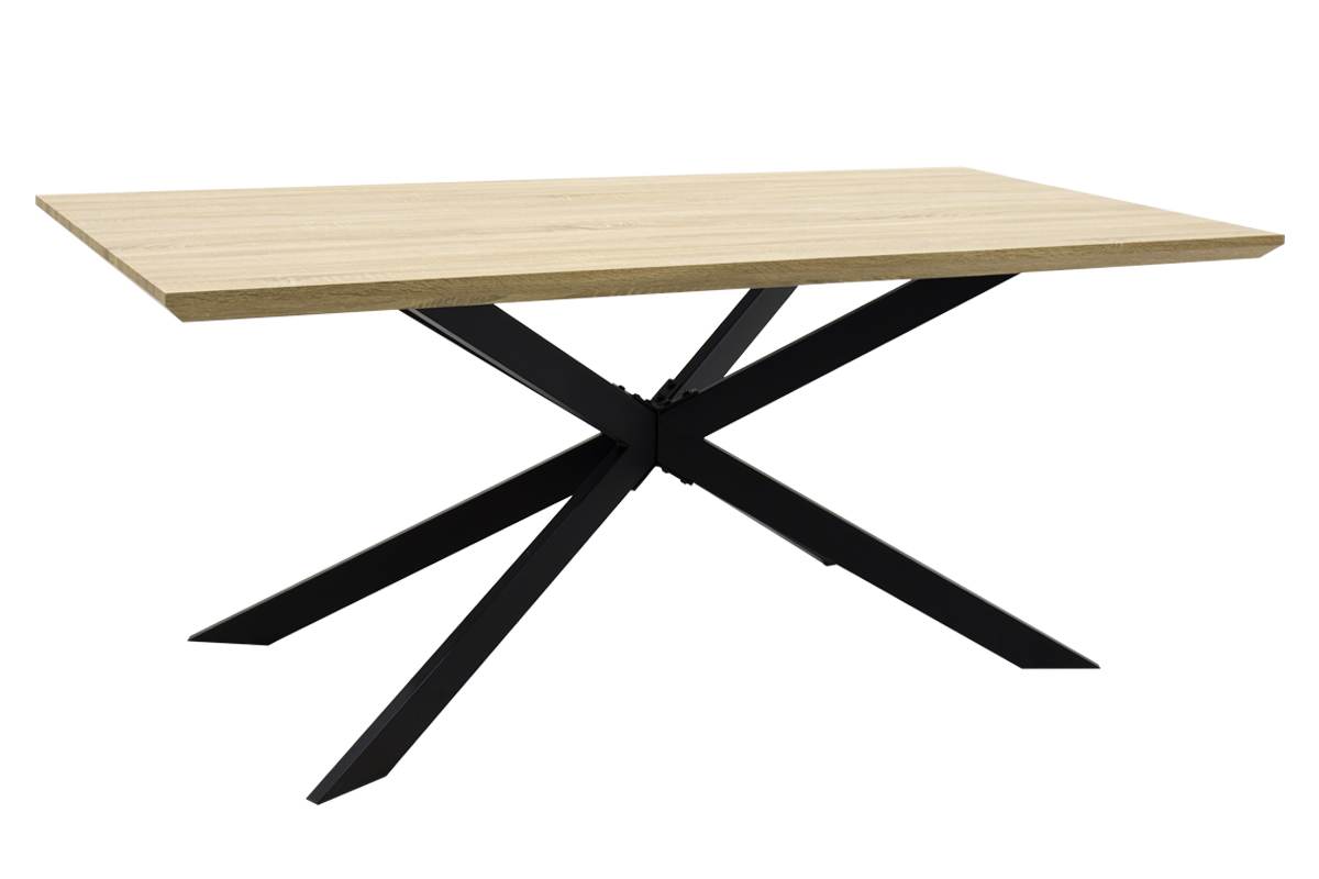 Τραπέζι «STYLISH» ορθογώνιο σε χρώμα σονόμα 180x90x75