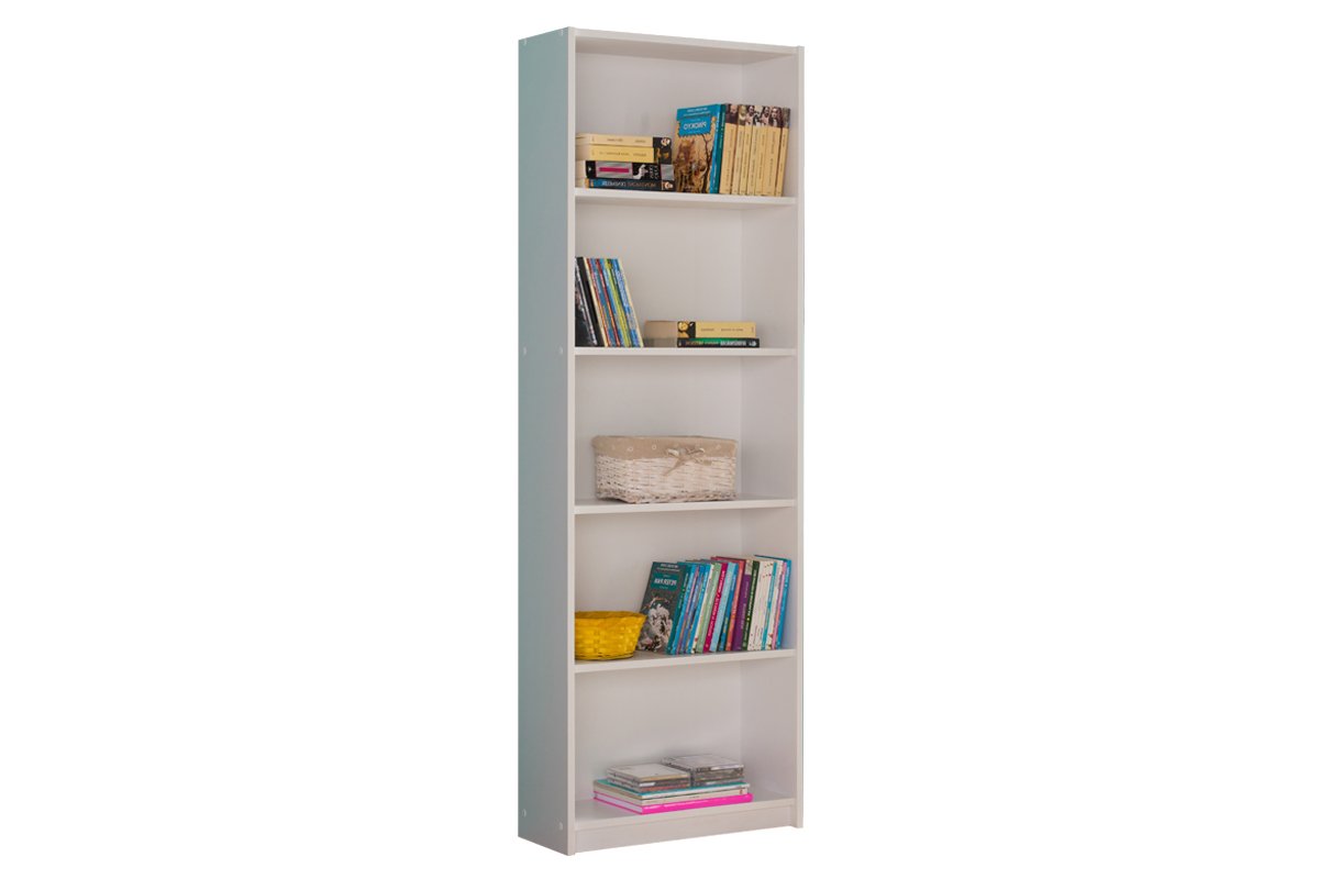 Βιβλιοθήκη “MAX” σε λευκό χρώμα 58x23x170