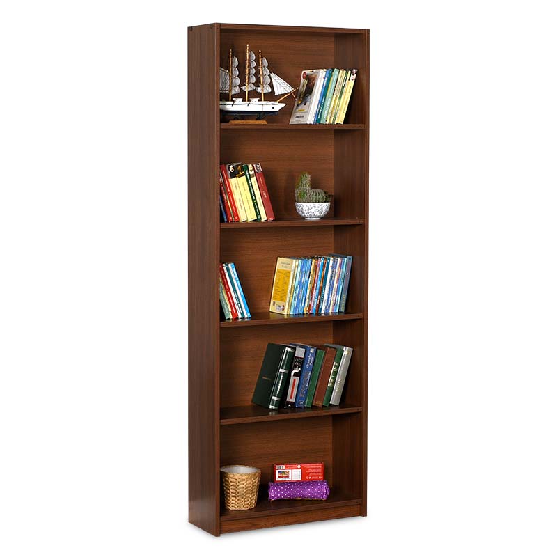 Βιβλιοθήκη «MAX» σε καρυδί σκούρο χρώμα 58x23x170