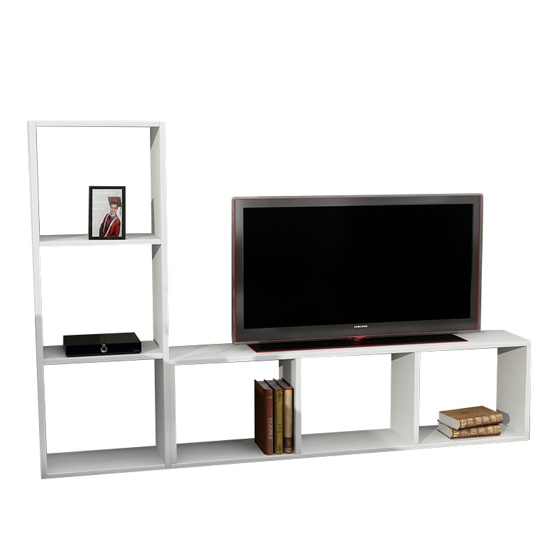 Έπιπλο τηλεόρασης “NATALIE TV” σε χρώμα λευκό 123×29,5×90